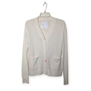 Wear Cissa Cream Cardigan Cashmere Mercerized Wool Blend